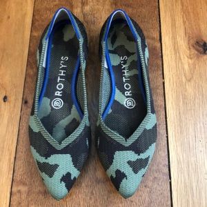 Rothy’s Olive Camo Flats